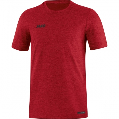 JAKO Sport/Czas wolny T-shirt Premium Basics (Jersey z poliestru i elastanu) czerwony melanzowany męski